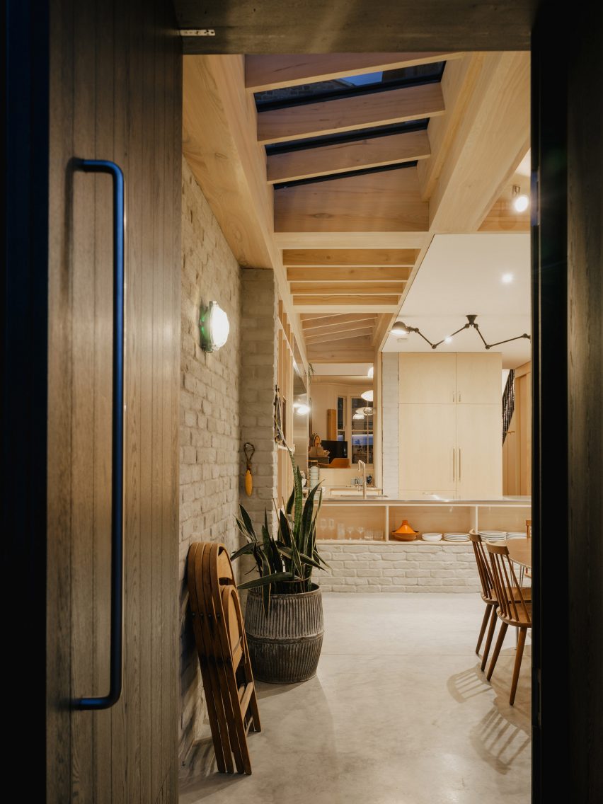 Interior of Magpie House extension by DGN Studio
