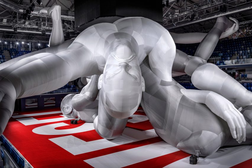 Studio Dennis Vanderbroeck erects world's largest inflatable sculpture for Diesel Spring Summer 2023 show
