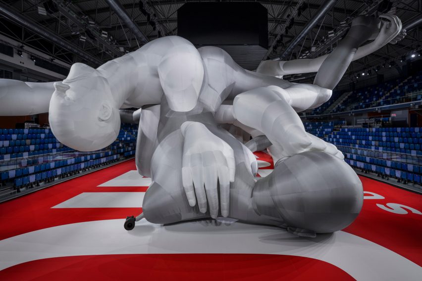 Studio Dennis Vanderbroeck erects world's largest inflatable sculpture for Diesel Spring Summer 2023 show