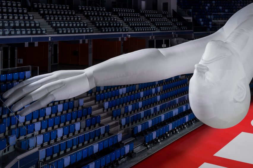 Studio Dennis Vanderbroeck erects world's largest inflatable sculpture for Diesel Spring Summer 2023 show