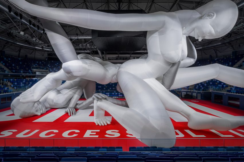 Studio Dennis Vanderbroeck erects world's largest inflatable sculpture for Diesel Spring Summer 2023 show