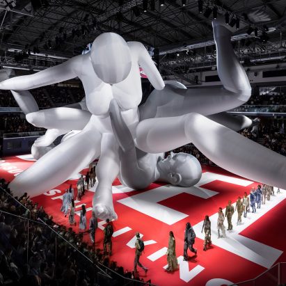 Studio Dennis Vanderbroeck erects world's largest inflatable sculpture for Diesel Spring Summer 2023 show