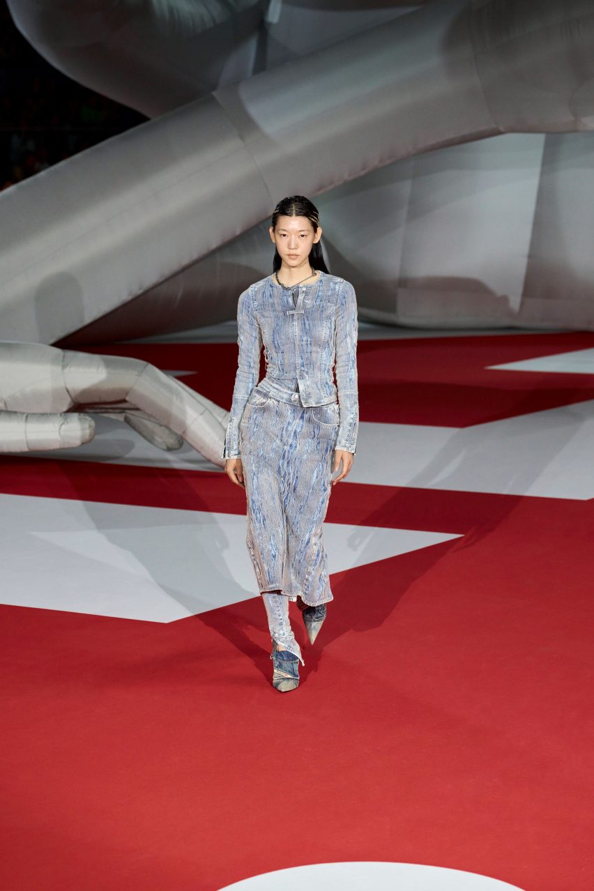 Studio Dennis Vanderbroeck erects world's largest inflatable sculpture for Diesel Spring Summer 2023 show