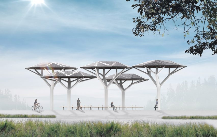 Design for Ecacia solar tree