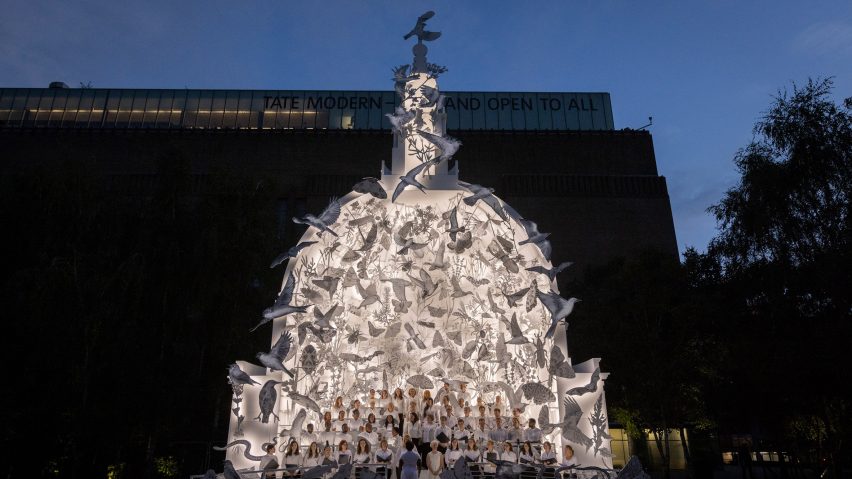 Es Devlin unveils cathedral-like sculpture to highlight London’s endangered species