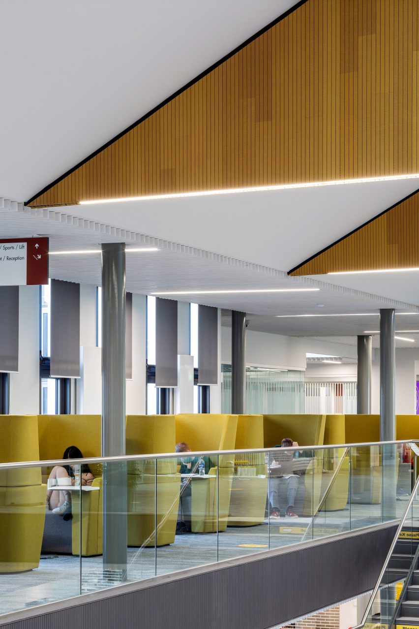 Interior of Forth Valley College by Reiach and Hall Architects