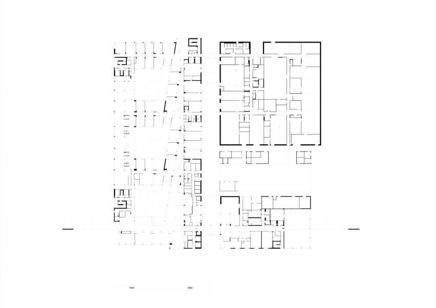 Floor plan of Forth Valley College by Reiach and Hall Architects