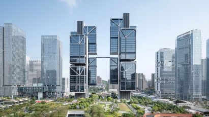 Foster + Partners completes DJI headquarters with cantilevered drone labs