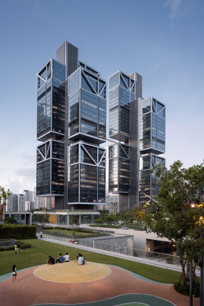 Image of DJI Sky City from a nearby park