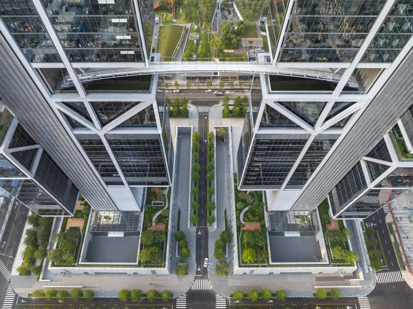 Foster + Partners completes DJI headquarters with cantilevered drone labs