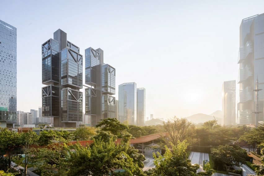 Foster + Partners completes DJI headquarters with cantilevered drone labs