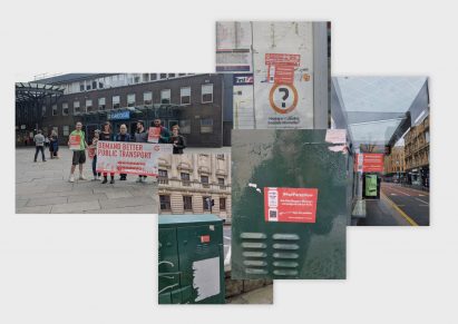 Collage of images of Glasgow city centre