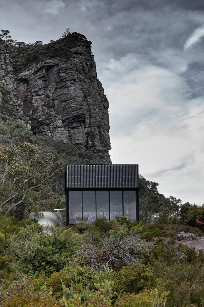 Metallic hiking cabin in Victoria