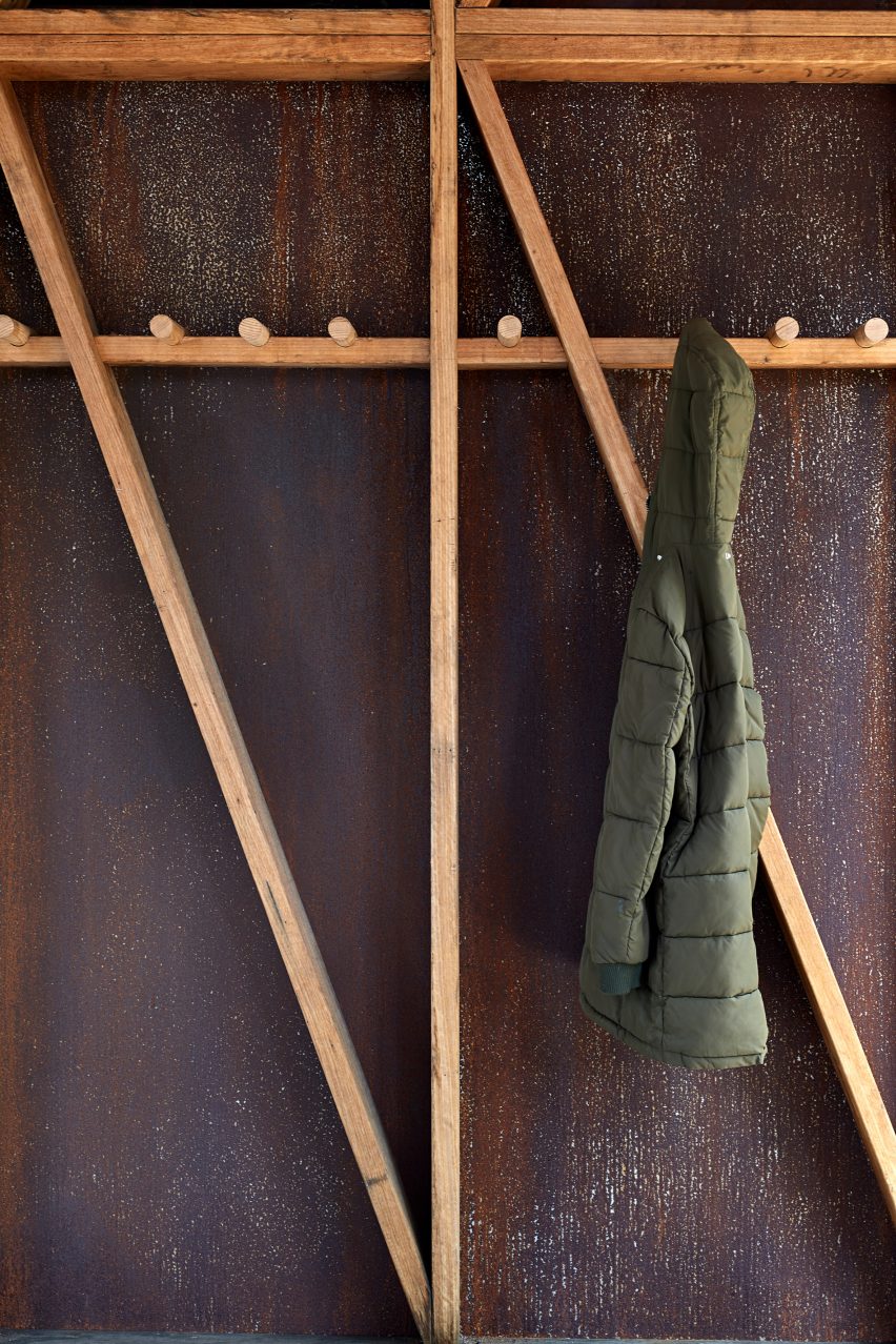 Interior of Grampians Peaks Trail hiking shelter by Noxon Giffen and McGregor Coxall