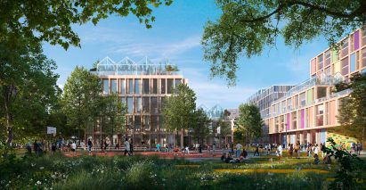 Framework plan Toronto buildings and park