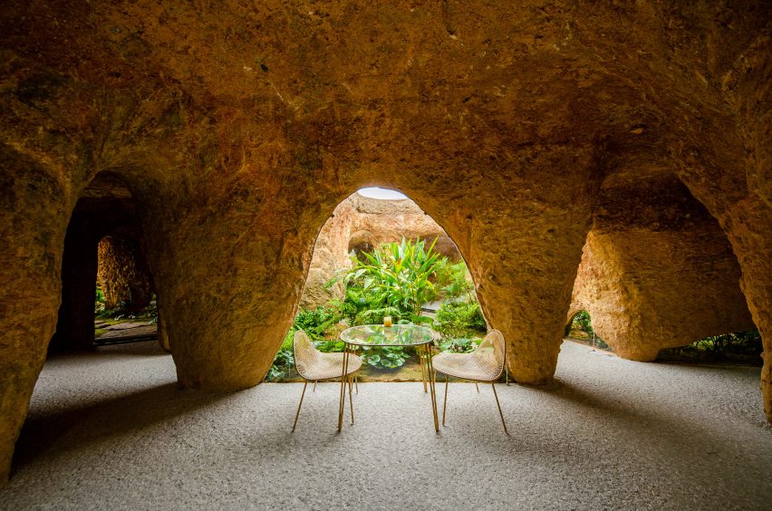 Interior of house and restaurant in Ube by Junya Ishigami