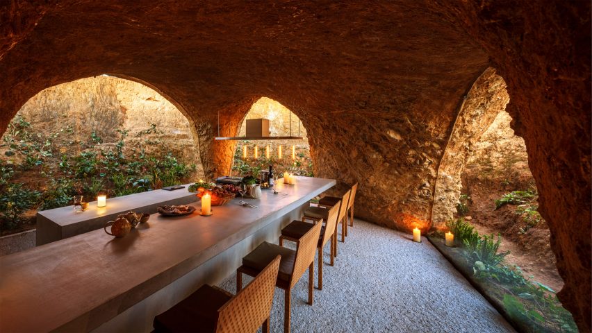 Interior of house and restaurant in Ube by Junya Ishigami