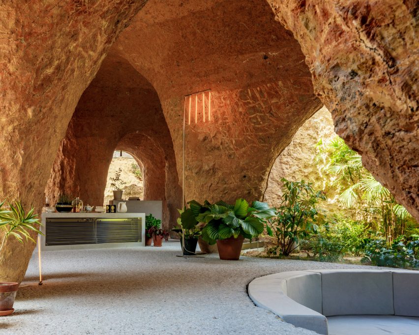 Interior of house and restaurant in Ube by Junya Ishigami