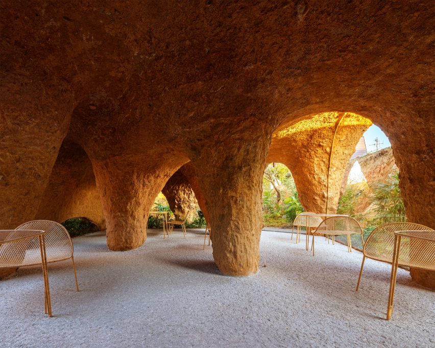 Interior of house and restaurant in Ube by Junya Ishigami