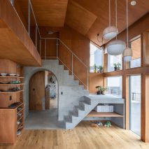 Interior of house in Akishima by Office M-SA