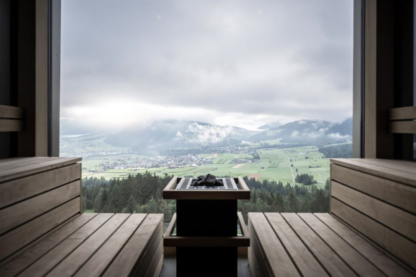 Interior Hub of Huts by NOA at Hotel Hubertus