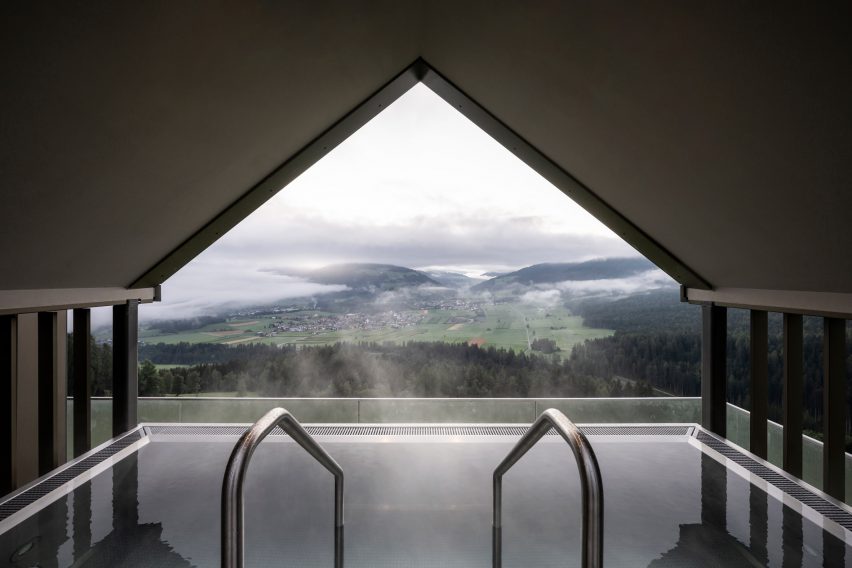 Interior of Hub of Huts by NOA at Hotel Hubertus