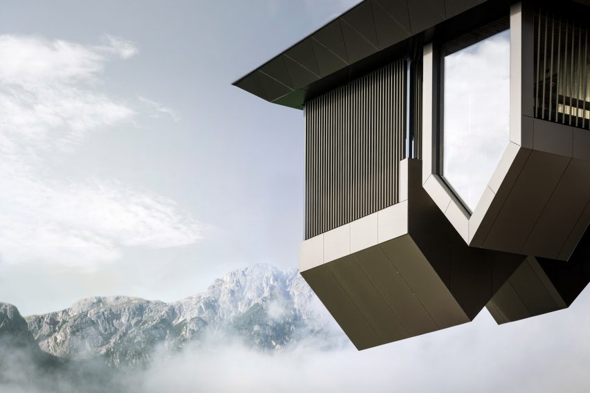 Exterior of Hub of Huts by NOA at Hotel Hubertus