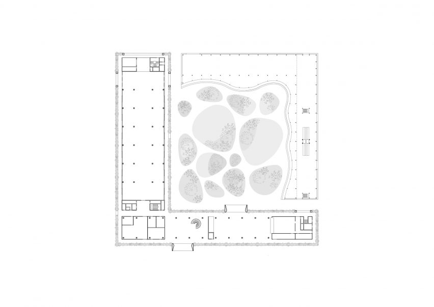 Floor plan of Jakob Factory by G8A Architects and Rollimarchini Architects