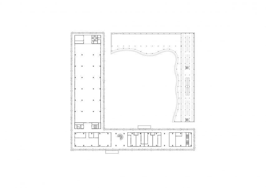 Floor plan of Jakob Factory by G8A Architects and Rollimarchini Architects