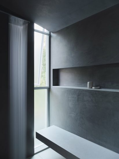 Black minimalist bathroom