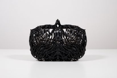 3D-printed Slate Kelp Mini Clutch by Julia Koerner