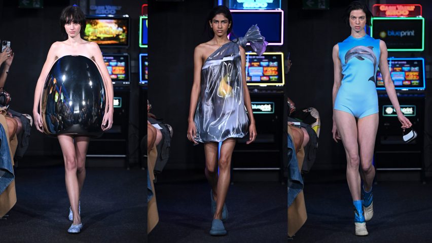 Image of models walking at JW Andersons Spring Summer 2023 collection