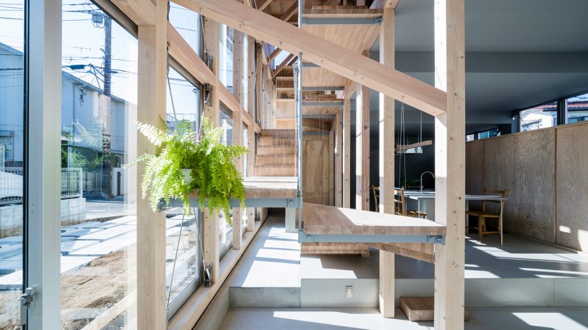 Staircase, Light-Filled Stair Hall by Kiri Architects
