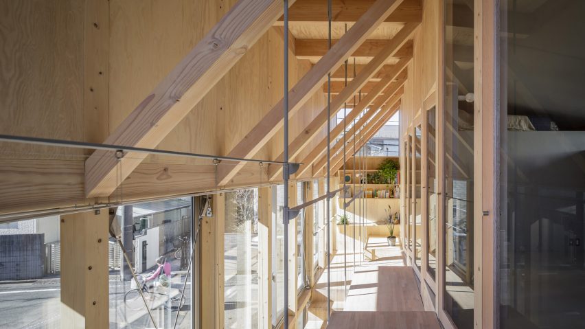 First floor, Light-Filled Stair Hall by Kiri Architects