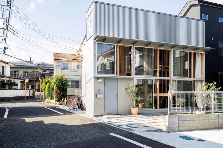 Exterior facade, Light-Filled Stair Hall by Kiri Architects