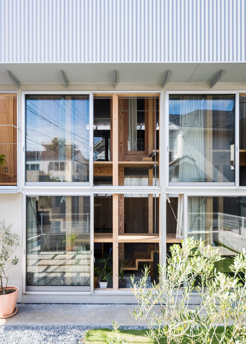 Glazed facade, Light-Filled Stair Hall by Kiri Architects