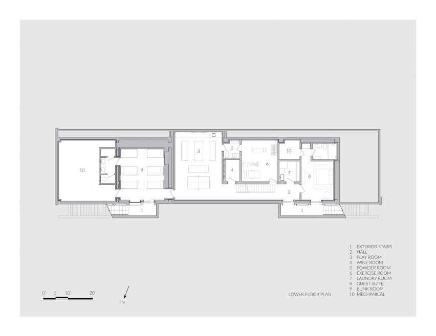 Lower floor plan