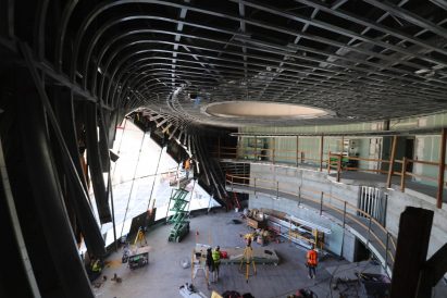 Gallery space in Lucas Museum of Narrative Art