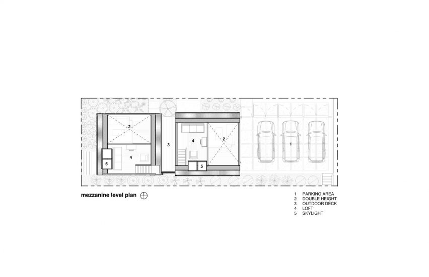 Mezzanine level floor plan