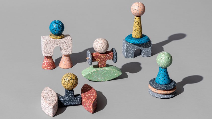 Sculptural tile designs by Yuri Suzuki