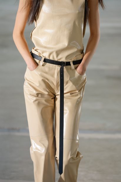 Detail image of Peter Do Spring Summer 2023 look that was made from biomaterials by TômTex