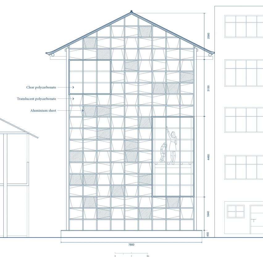 Pingtan Book House elevation by Condition_Lab
