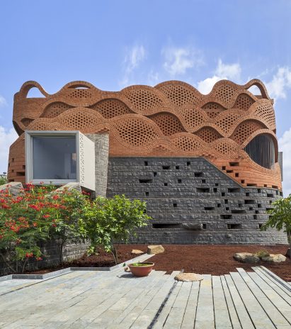 Exterior image of Gadi House from its garden