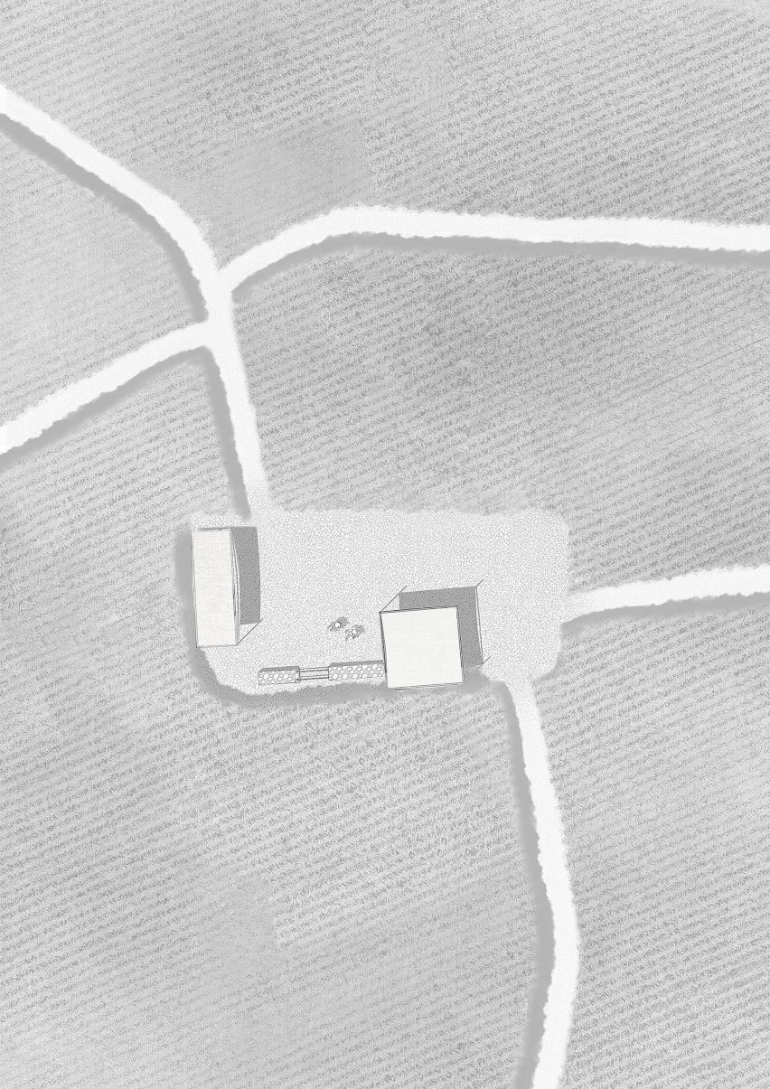 Plan for Poonehzar eco-lodge by Shid Architects