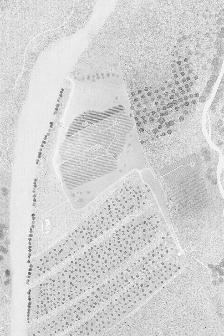 Plan for Poonehzar eco-lodge by Shid Architects