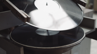 Record pressing machinery