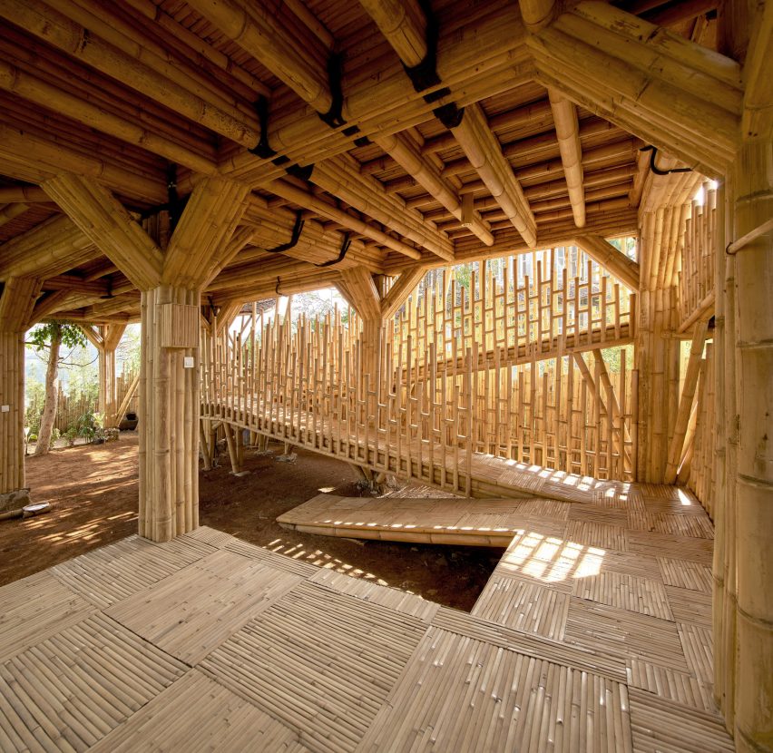 RAW Architecture celebrates bamboo craft at home and community spaces in Indonesia