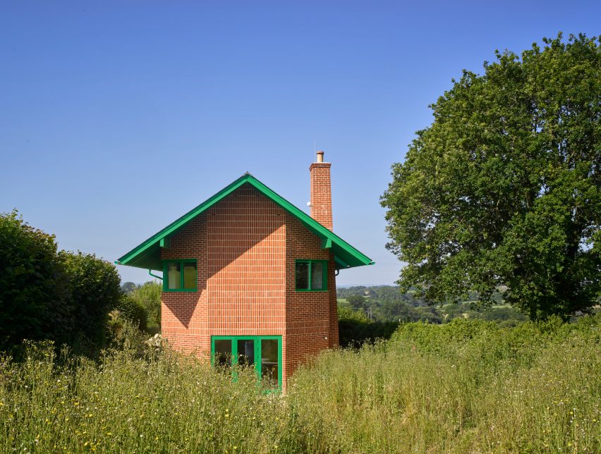 Gable end of Red House by David Kohn Architects