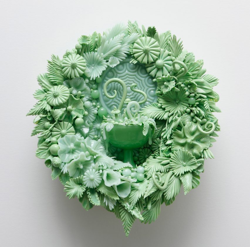 Heller Gallery will present Amber Cowan's “Powder Box And Offering In River And Jade