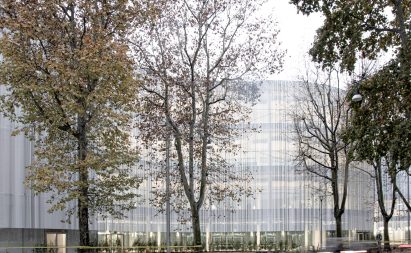 Exterior of Bocconi University New Urban Campus in Italy